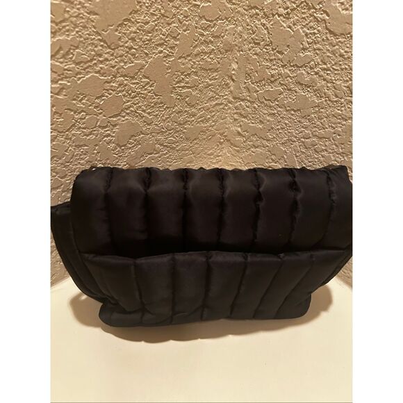 Think Royln The Studded Bar Bag Black Quilted Nylon Puffer Purse Edgy Punk NWT - Picture 10 of 14